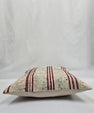 Turkish Hemp Pillow Natural Beige Red Black Pillow Cushion Cover 24" x 24" #9276