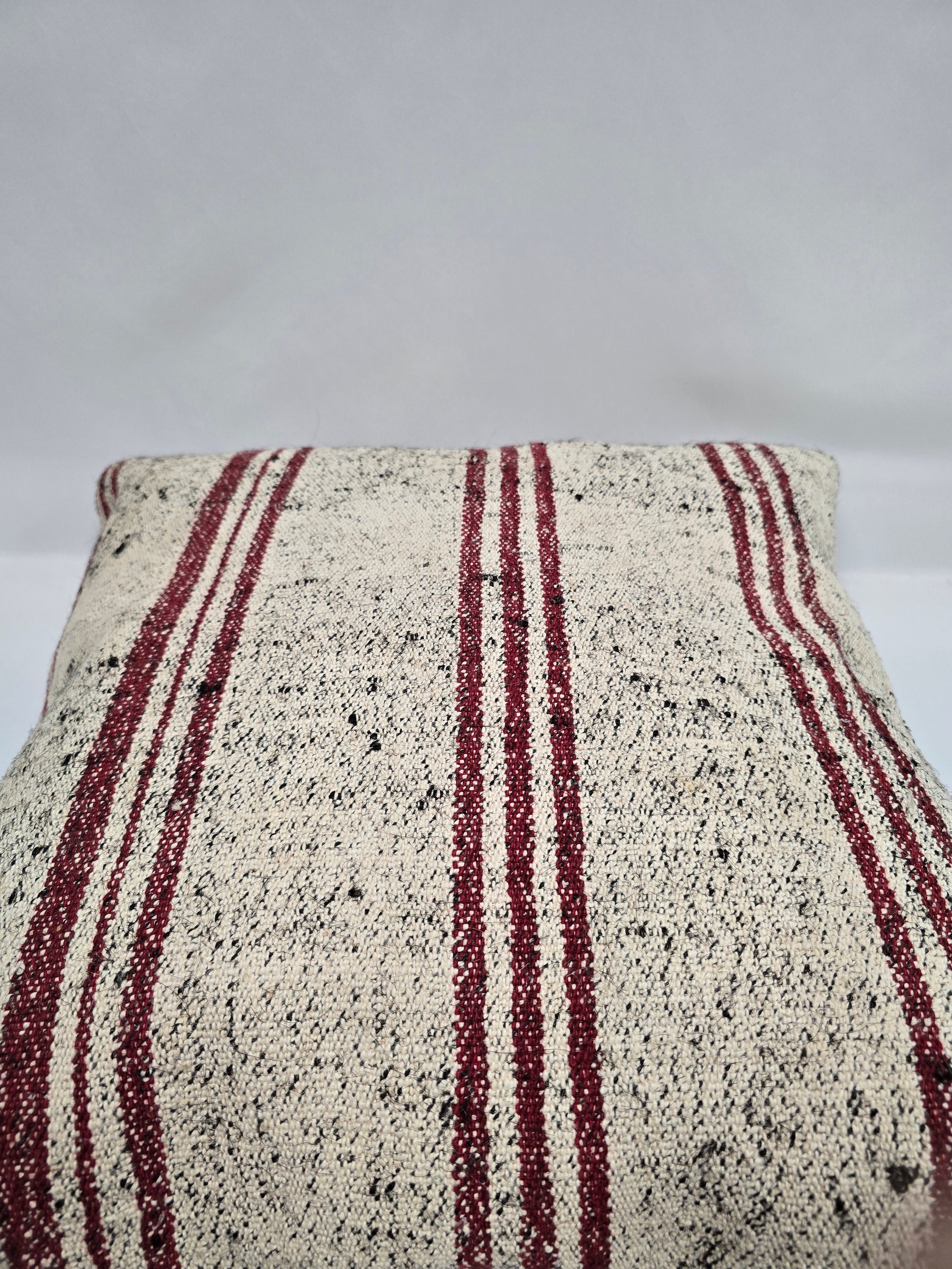 Turkish Hemp Pillow Natural Beige Red Black Pillow Cushion Cover 24" x 24" #9276