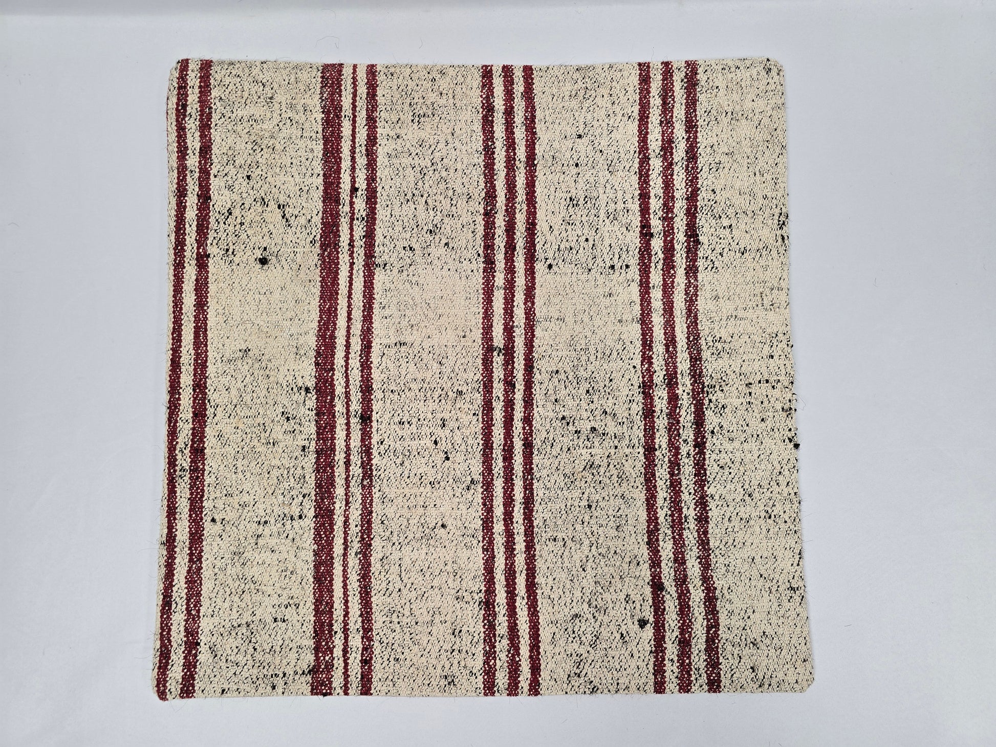 Turkish Hemp Pillow Natural Beige Red Black Pillow Cushion Cover 24" x 24" #9276