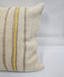 Turkish Hemp Pillow Natural Beige Yellow Brown Pillow Cushion Cover 24" x 24" #9275