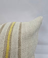 Turkish Hemp Pillow Natural Beige Yellow Brown Pillow Cushion Cover 24" x 24" #9275