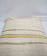 Turkish Hemp Pillow Natural Beige Yellow Brown Pillow Cushion Cover 24" x 24" #9275