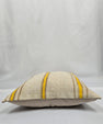 Turkish Hemp Pillow Natural Beige Yellow Brown Pillow Cushion Cover 24" x 24" #9272