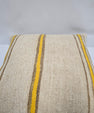 Turkish Hemp Pillow Natural Beige Yellow Brown Pillow Cushion Cover 24" x 24" #9272