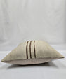 Turkish Hemp Pillow Natural Beige Brown Pillow Cushion Cover 24" x 24" #9268