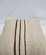 Turkish Hemp Pillow Natural Beige Brown Pillow Cushion Cover 24" x 24" #9268