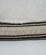 Turkish Lumbar Rug Pillow Beige Black Cushion Cover Hemp Pillow 14" x 40" #9493