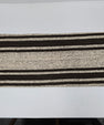 Turkish Lumbar Rug Pillow Beige Black Cushion Cover Hemp Pillow 14" x 40" #9493