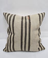 Turkish Hemp Pillow Natural Brown Beige Pillow Cushion Cover 24" x 24" #9270