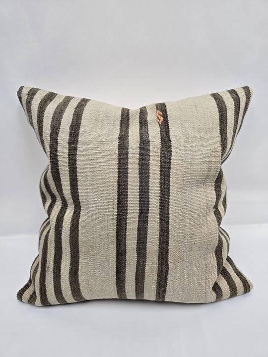 Turkish Hemp Pillow Natural Brown Beige Pillow Cushion Cover 24" x 24" #9270