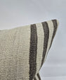 Turkish Hemp Pillow Natural Brown Beige Pillow Cushion Cover 24" x 24" #9270