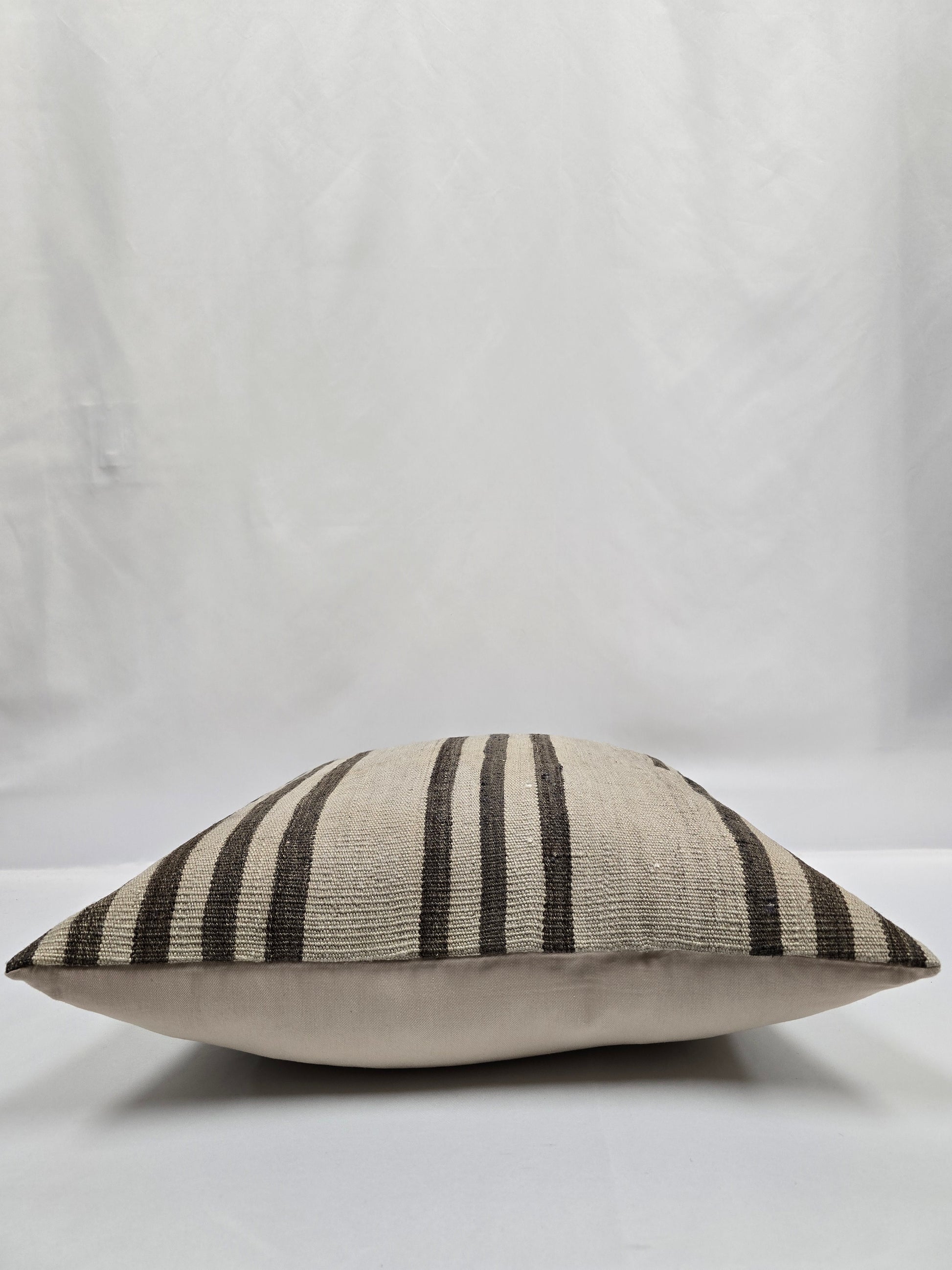 Turkish Hemp Pillow Natural Brown Beige Pillow Cushion Cover 24" x 24" #9270