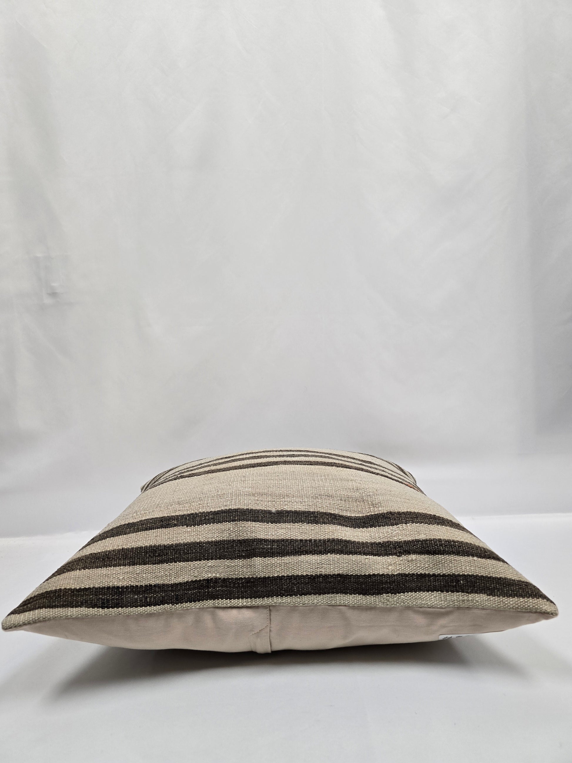 Turkish Hemp Pillow Natural Brown Beige Pillow Cushion Cover 24" x 24" #9270