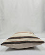 Turkish Hemp Pillow Natural Beige Brown Black Pillow Cushion Cover 24" x 24" #9271