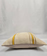 Turkish Hemp Pillow Natural Beige Yellow Brown Pillow Cushion Cover 24" x 24" #9267