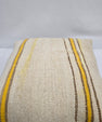 Turkish Hemp Pillow Natural Beige Yellow Brown Pillow Cushion Cover 24" x 24" #9267