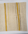 Turkish Hemp Pillow Natural Beige Yellow Brown Pillow Cushion Cover 24" x 24" #9267