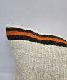 Turkish Hemp Pillow Natural Beige Red Black Orange Pillow Cushion Cover 24" x 24" #9263