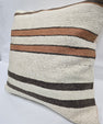 Turkish Hemp Pillow Natural Beige Brown Rust Pillow Cushion Cover 24" x 24" #9260