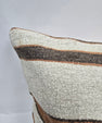 Turkish Hemp Pillow Natural Beige Brown Rust Pillow Cushion Cover 24" x 24" #9260