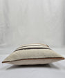 Turkish Hemp Pillow Natural Beige Brown Rust Pillow Cushion Cover 24" x 24" #9260