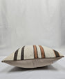 Turkish Hemp Pillow Natural Beige Brown Rust Pillow Cushion Cover 24" x 24" #9260