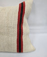 Turkish Hemp Pillow Natural Beige Black Orange Red Pillow Cushion Cover 24" x 24" #9261