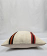 Turkish Hemp Pillow Natural Beige Black Orange Red Pillow Cushion Cover 24" x 24" #9261