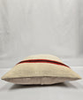 Turkish Hemp Pillow Natural Beige Black Orange Red Pillow Cushion Cover 24" x 24" #9261