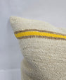 Turkish Hemp Pillow Natural Beige Yellow Brown Pillow Cushion Cover 24" x 24" #9259