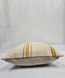 Turkish Hemp Pillow Natural Beige Yellow Brown Pillow Cushion Cover 24" x 24" #9259