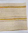 Turkish Hemp Pillow Natural Beige Yellow Brown Pillow Cushion Cover 24" x 24" #9259