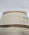Turkish Hemp Pillow Natural Beige Brown Pillow Cushion Cover 24" x 24" #9258