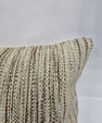 Turkish Lumbar Rug Pillow Beige Brown Cushion Cover Hemp Pillow 14" x 40" #9480