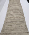 Turkish Lumbar Rug Pillow Beige Brown Cushion Cover Hemp Pillow 14" x 40" #9480