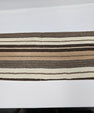 Turkish Lumbar Rug Pillow Brown Beige Cream Gray Cushion Cover Hemp Pillow 14" x 40" #9479