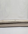 Turkish Lumbar Rug Pillow Brown Cream Blue Cushion Cover Hemp Pillow 14" x 40" #9477
