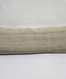 Turkish Lumbar Rug Pillow Beige Brown Cushion Cover Hemp Pillow 14" x 40" #9476