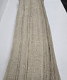 Turkish Lumbar Rug Pillow Beige Brown Cushion Cover Hemp Pillow 14" x 40" #9476