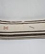 Turkish Lumbar Rug Pillow Cream Brown Gray Cushion Cover Hemp Pillow 14" x 40" #9467