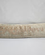 Turkish Lumbar Rug Pillow Beige Blue Tan Cushion Cover Pillow 12" x 48" #9526