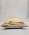 Turkish Hemp Pillow Natural Beige Brown Yellow Pillow Cushion Cover 24" x 24" #9256