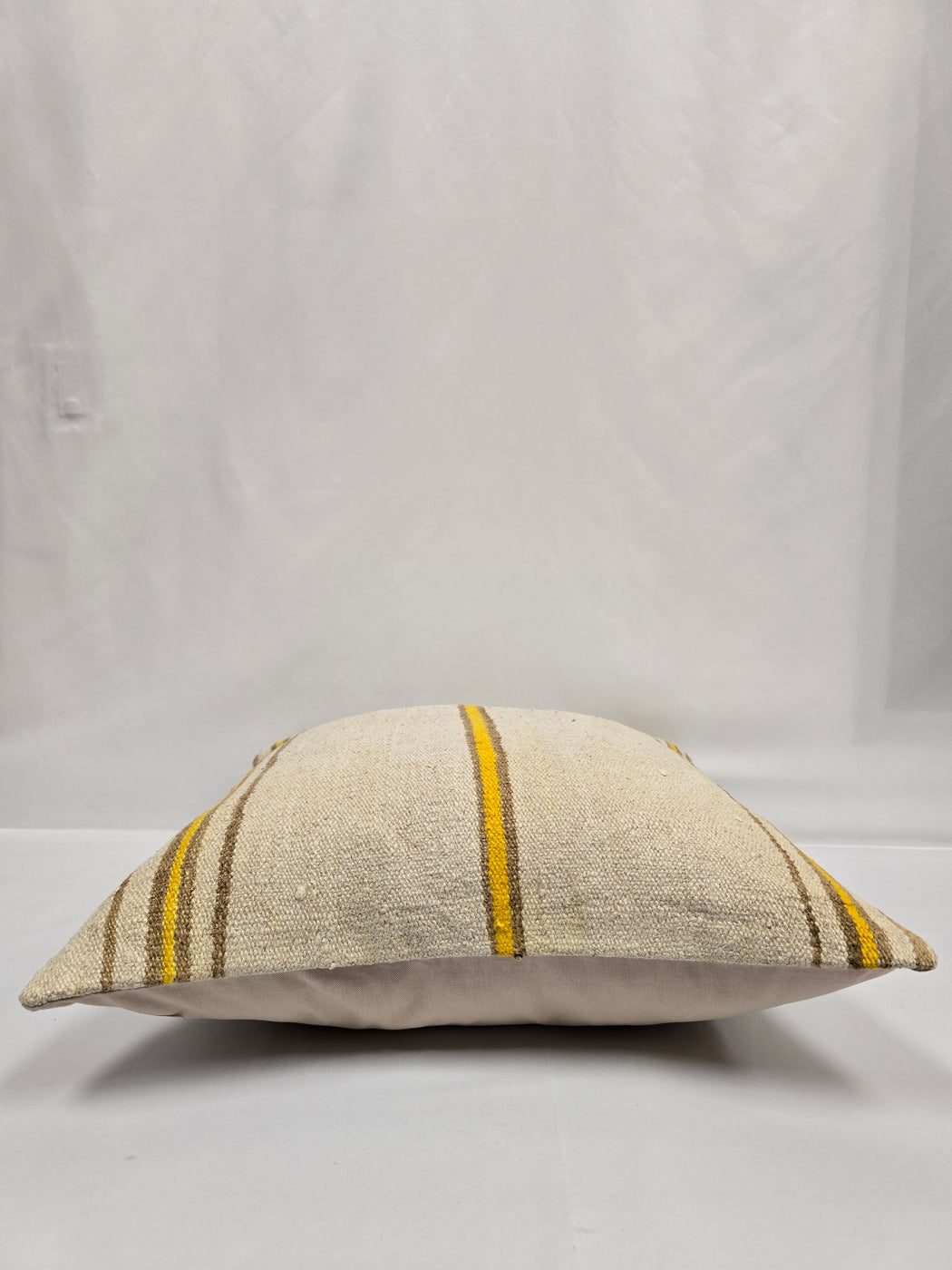 Turkish Hemp Pillow Natural Beige Brown Yellow Pillow Cushion Cover 24" x 24" #9256