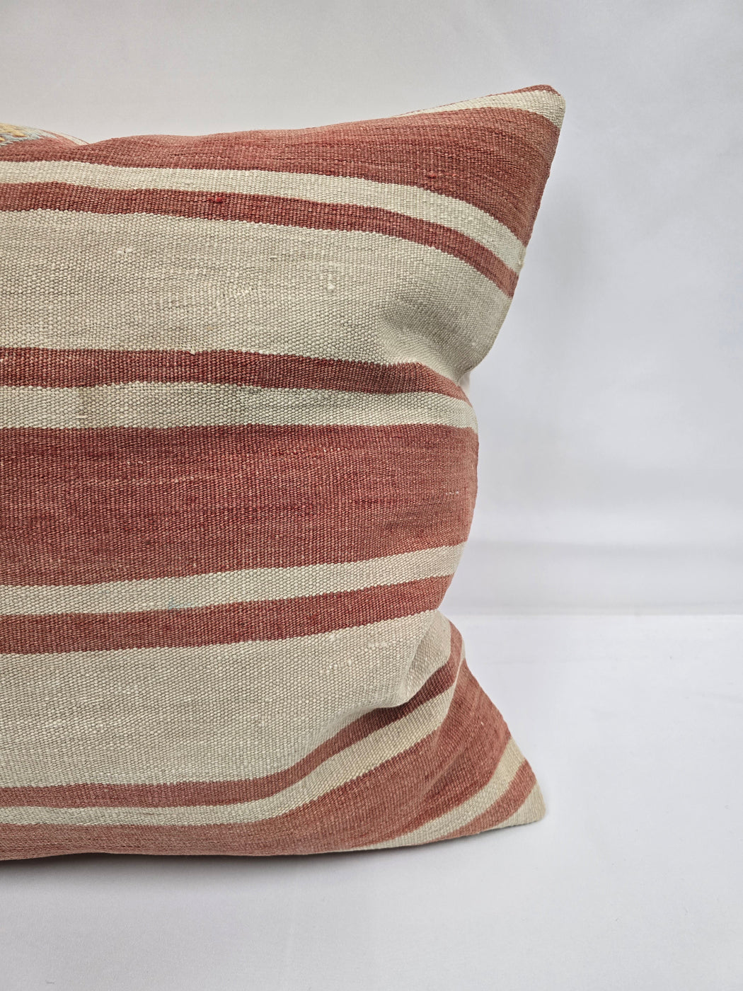 Turkish Hemp Pillow Natural Beige Red Yellow Blue Pillow Cushion Cover 24" x 24" #9252