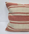 Turkish Hemp Pillow Natural Beige Red Yellow Blue Pillow Cushion Cover 24" x 24" #9252