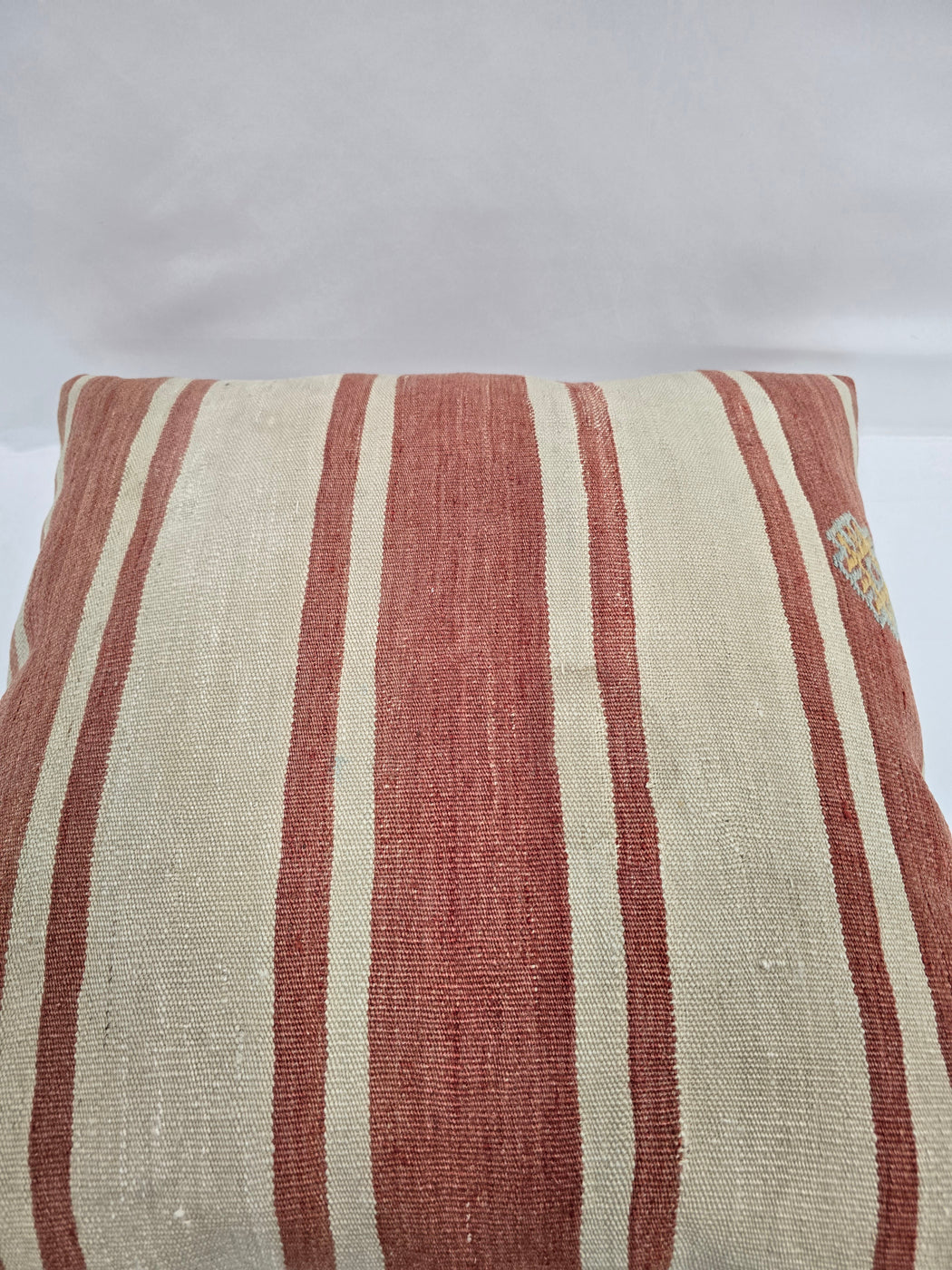 Turkish Hemp Pillow Natural Beige Red Yellow Blue Pillow Cushion Cover 24" x 24" #9252