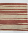 Turkish Hemp Pillow Natural Beige Red Pillow Cushion Cover 24" x 24" #9249