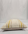 Turkish Hemp Pillow Natural Beige Yellow Brown Pillow Cushion Cover 24" x 24" #9248