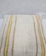 Turkish Hemp Pillow Natural Beige Yellow Brown Pillow Cushion Cover 24" x 24" #9248