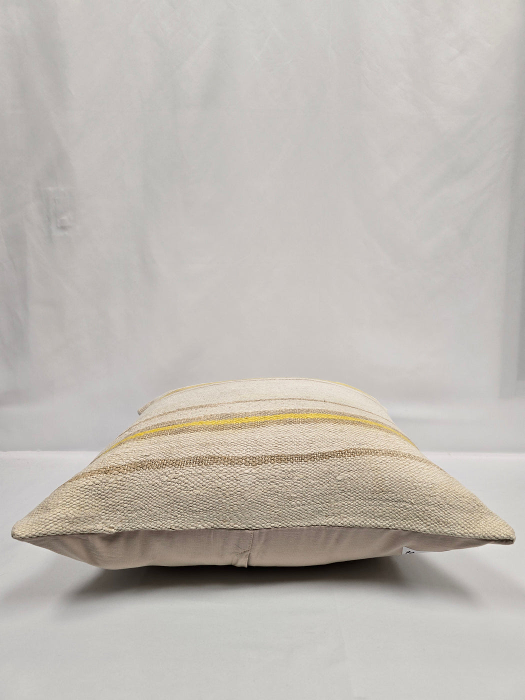 Turkish Hemp Pillow Natural Beige Yellow Brown Pillow Cushion Cover 24" x 24" #9247